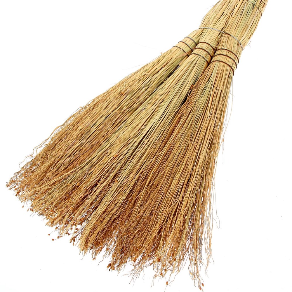 Веник сорго трёхлучевой, прочный ручной веник для оптовых заказов